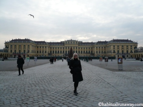 Ana In Front Of Schonbrunn